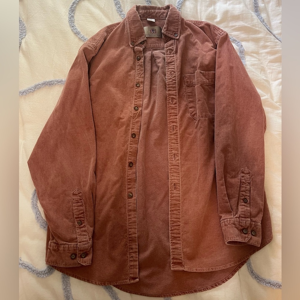 The Territory Ahead Men's Rust Corduroy Shirt Jacket